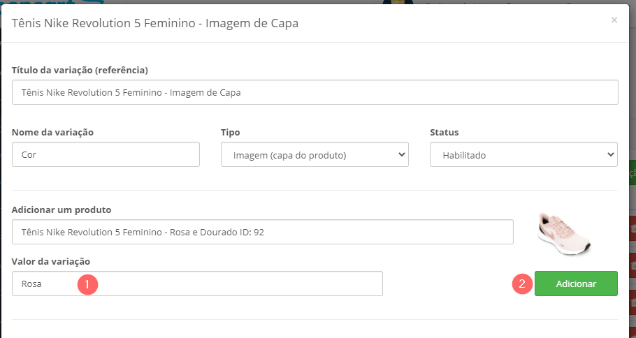 Modal para criar/editar a Variação no Produto Opencart  - Adicionando um Produto parte 2