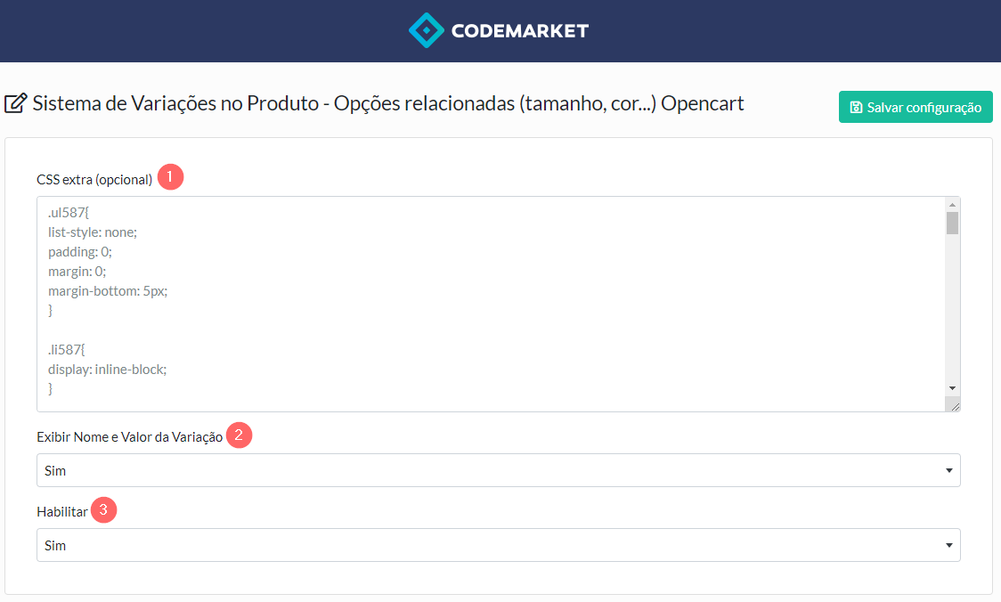 Modal para criar/editar a Variação no Produto Opencart - Adicionando um Produto parte 1